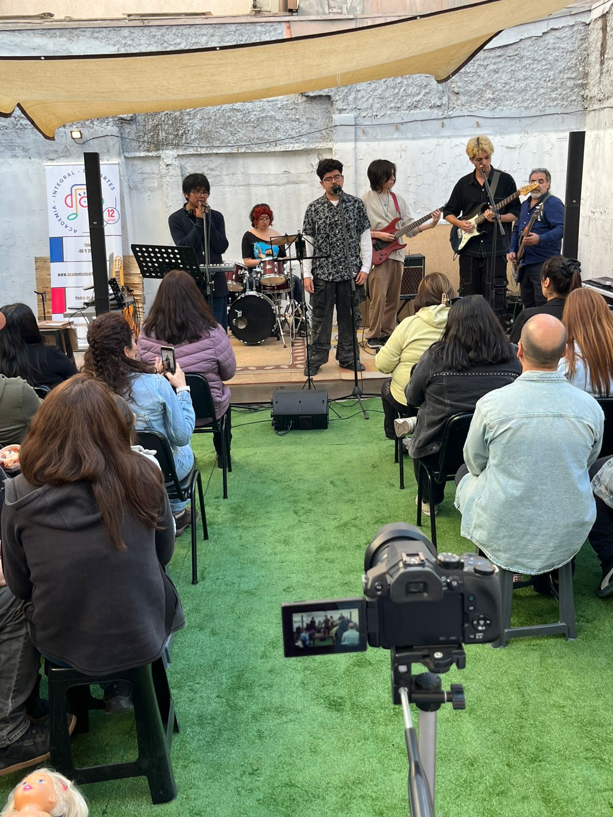 Presentación musical de estudiantes